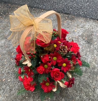 Artistic Christmas Basket