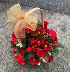 Artistic Christmas Basket