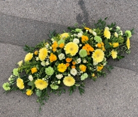 Yellow and Green Coffin Spray